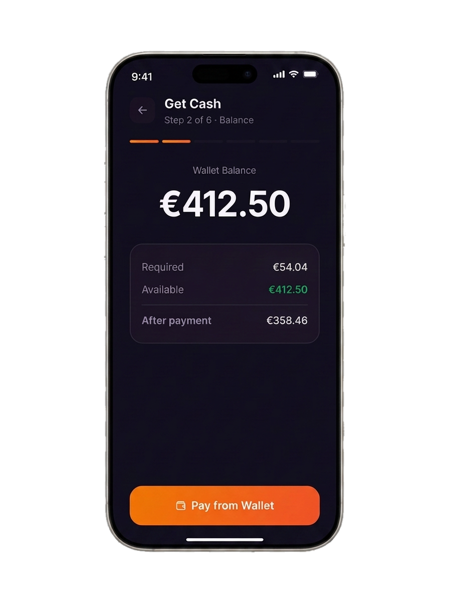 Step 2 - select currency